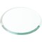 Plymor 2.5" Round, 3mm Thick Beveled Clear Glass Circle